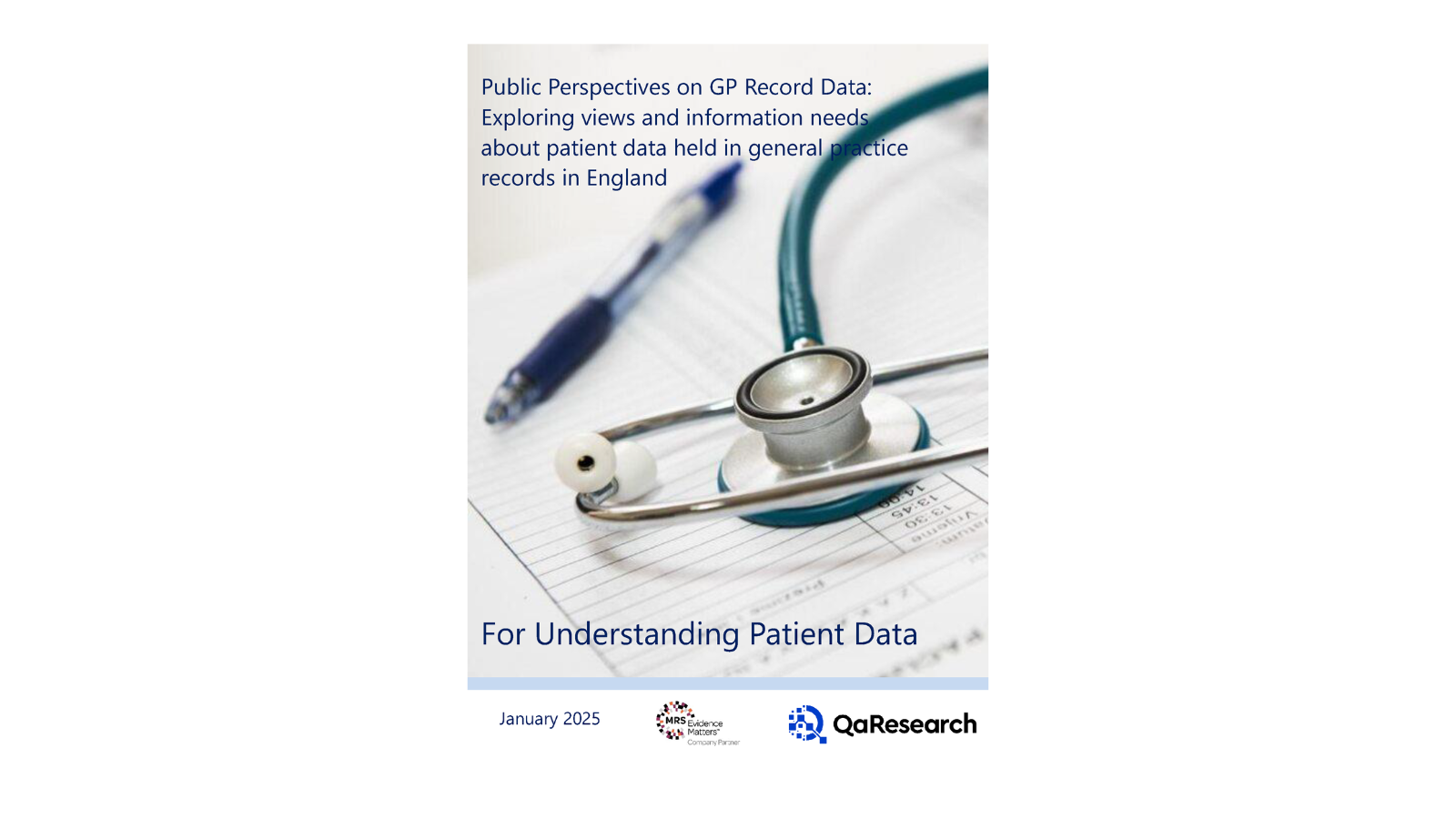 Front page of UPD's GP data report