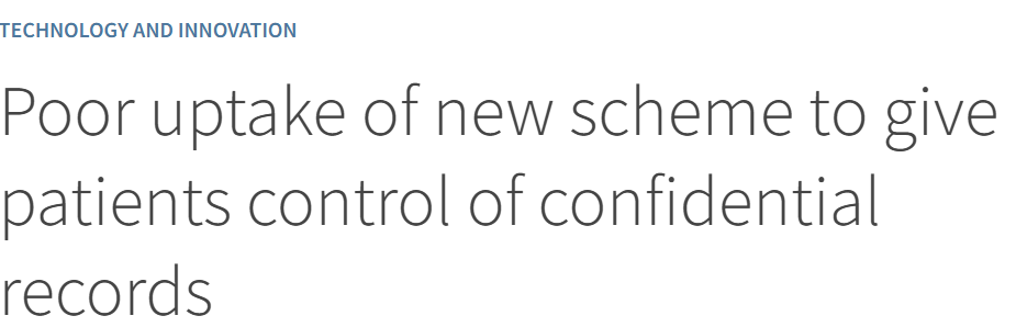 headline about uptake of opt out